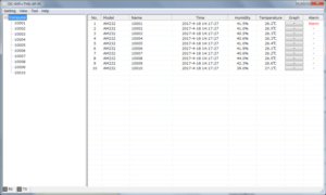 WFS100 App TableDisp 720 Wi-Fi温湿度測定