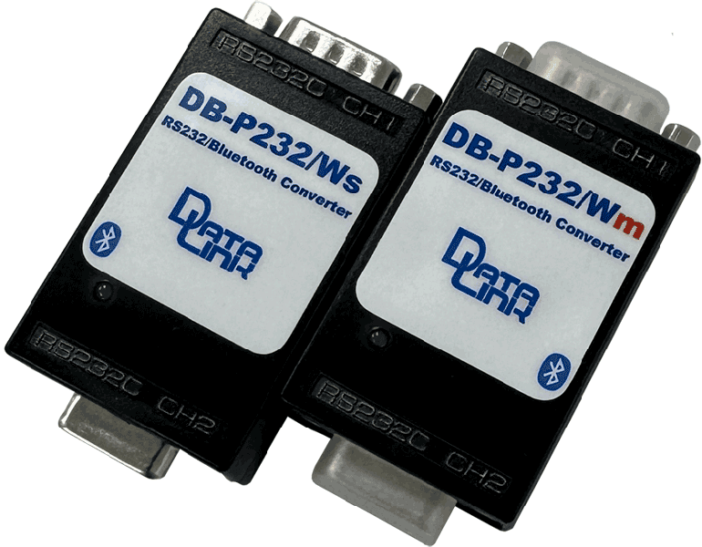 Bluetooth RS-232C 変換アダプター ケーブルリプレイスメントセット 2台ペア
（表面写真）