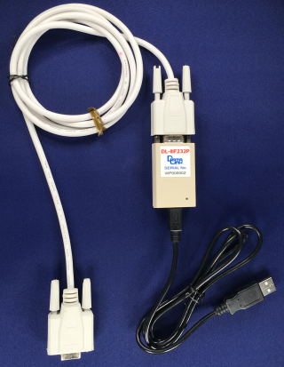 DL-WF232PにRS232Cケーブル/USBケーブル接続イメージ