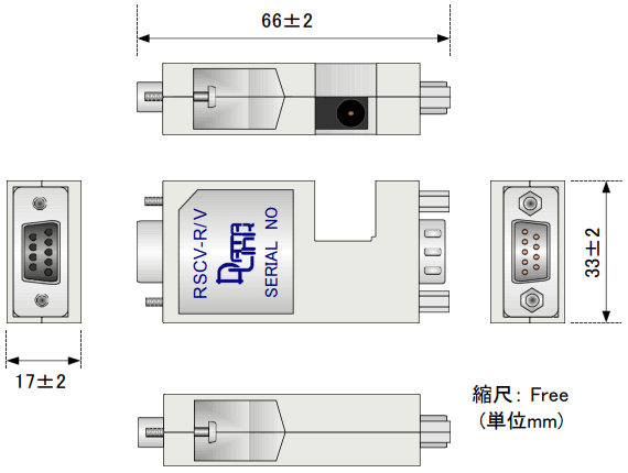 RSCV-R/V外形寸法