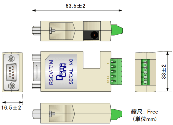RSCV-T/M外形寸法