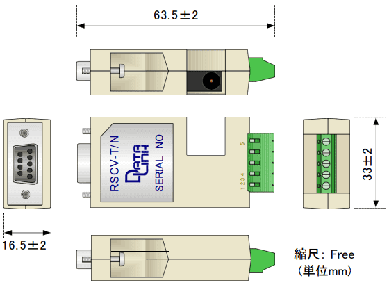 RSCV-T/N外形寸法