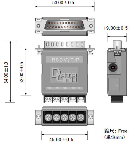 RSCV-T/P外形寸法