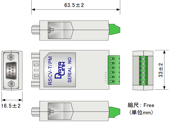 RSCV-T/PM外形寸法
