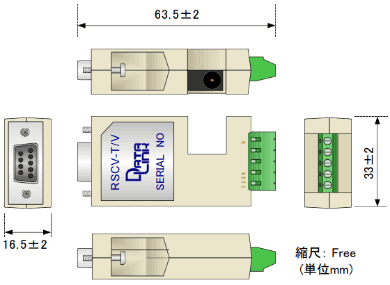 RSCV-T/V外形寸法